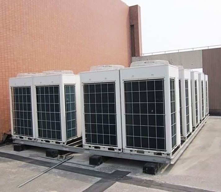 辦公樓室外主機屋面安裝